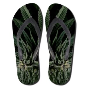 3D Marijuana Hemp Leaf Dope 420 Weed Flip Flop Sandals