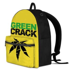 Green Crack Reverse Weed Symbol Yellow 420 Rucksack
