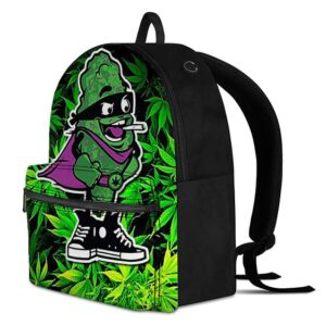 Kush Man Having Spliff Marijuana Background Awesome Backpack