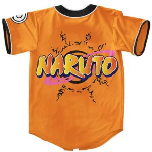 Teen Uzumaki Naruto Awesome Orange MLB Baseball Jersey
