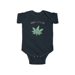 Mommy's Little Bud Cute Marijuana Leaf Baby Toddler Onesie