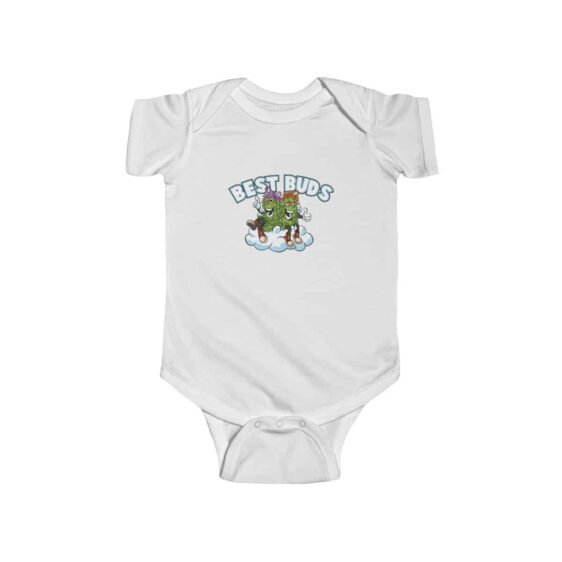 Best Buds Stoned Cannabis Buds Art Amazing 420 Baby Romper