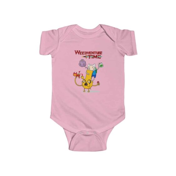 Weedventure Time Finn and Jake Marijuana 420 Newborn Onesie