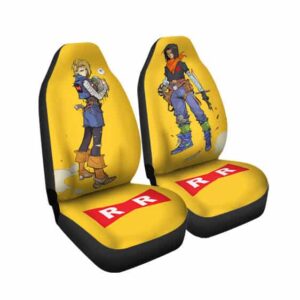 Android 18 and 17 With Dr. Gero Dope DBZ Car Seat Cover