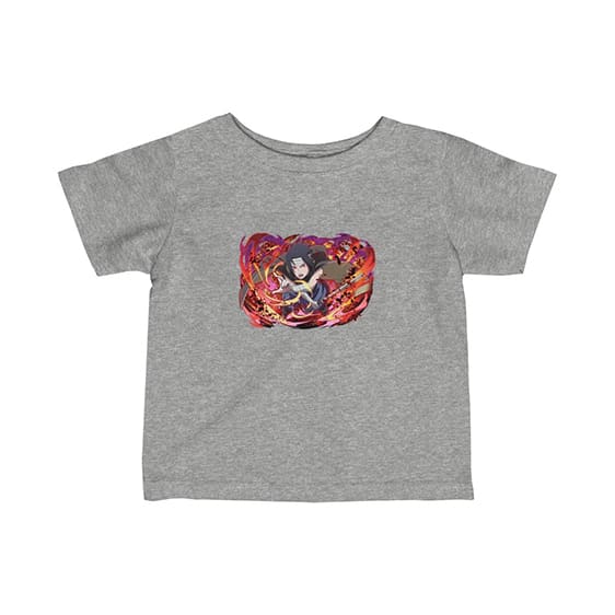 Badass Uchiha Sasuke Battle Stance Artwork Baby T-Shirt