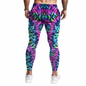 Bright Neon Color Tie Dye Pattern Awesome 420 Sweatpants