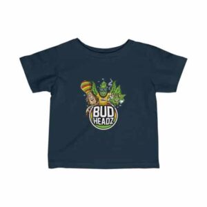 Bud Headz Trippy Rastaman and Marijuana Art Infant Shirt