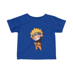 Cheerful Uzumaki Naruto Chibi Art Lovely Newborn T-Shirt