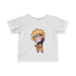 Cheerful Uzumaki Naruto Chibi Art Lovely Newborn T-Shirt
