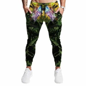 Chilling Out Soldier Smoking Marijuana Camouflage Joggers