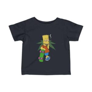 Dope Bart Simpson Smoking Marijuana Joint Newborn Shirt