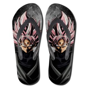 Dragon Ball Goku Black Super Saiyan Rose Thong Sandals