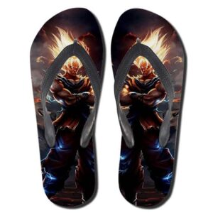 Dragon Ball Z Goku Majestic Artwork Flip Flop Sandals