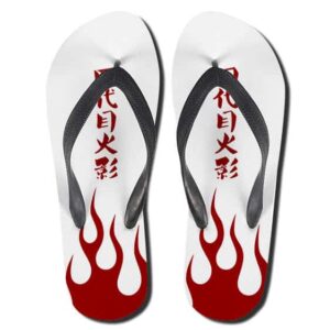 Fourth Hokage Minato Namikaze Coat Symbol Thong Sandals