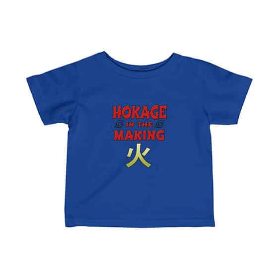 Hokage In The Making Typography Art Cool Naruto Baby Tees