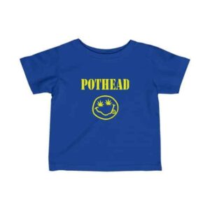 Pothead Smiley Face Nirvana Parody 420 Infant Tees