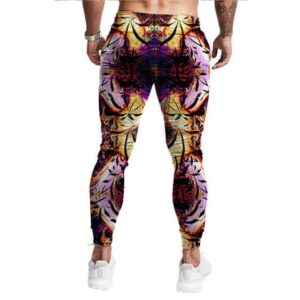 Psychedelic Jellyfish Weed Haze Print Epic 420 Jogger Pants