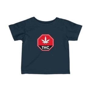 Red THC Contaminated Marijuana Sign Weed Newborn T-shirt