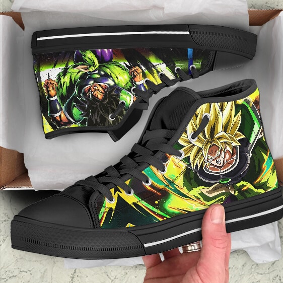 The Legendary Super Saiyan Broly Awesome Black Converse Sneakers
