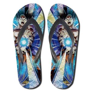 Son Goku Kamehameha Energy Wave Dokkan Art Thong Sandals