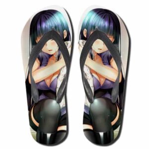 Stunning Hinata Hyuga Sexy Fan Art Flip Flops Sandals