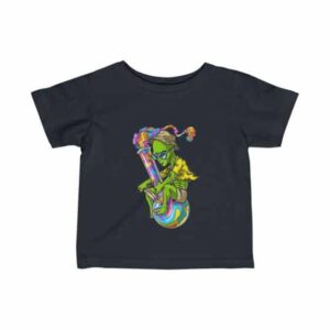 Trippy Alien Stoner Riding Bong Cool Infant T-shirt