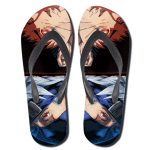 Vibrant Obito Uchiha Vs Kakashi Hatake Thong Sandals