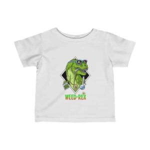 Weed Rex Stoner Dinosaur Amazing Marijuana Baby Tees