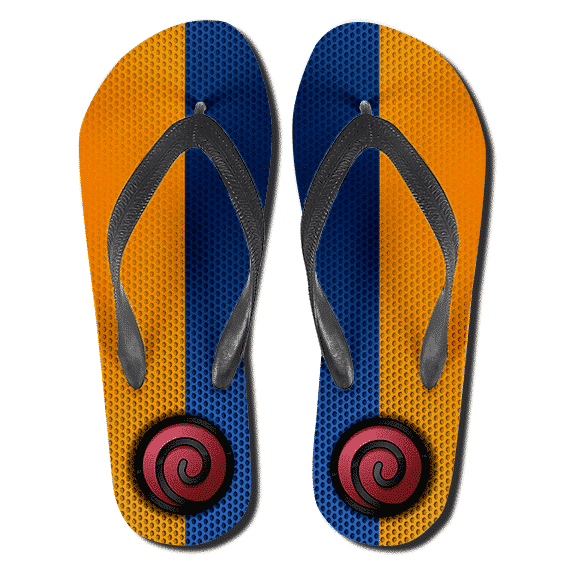Young Naruto Color Uzumaki Clan Symbol Thong Sandals
