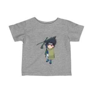 Young Sasuke Holding Windmill Shuriken Cool Infant Shirt