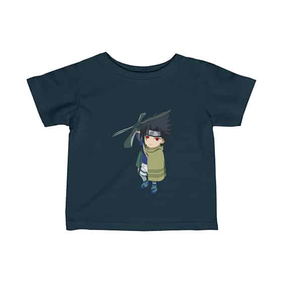 Young Sasuke Holding Windmill Shuriken Cool Infant Shirt