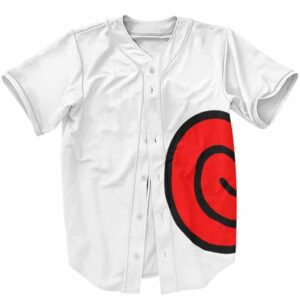 Uzumaki Clan Logo Minimalistic White Baseball Jersey