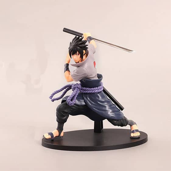 Athletic Locker Bearing circle Badass Uchiha Sasuke Holding Katana Sword Toy Figurine - Saiyan Stuff