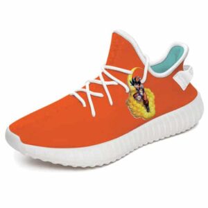 DBZ Goku Riding Kinton Cloud Orange Yeezy Sneakers
