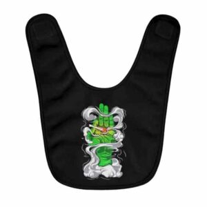 Dope Green Hand Holding A Joint Awesome Baby Apron