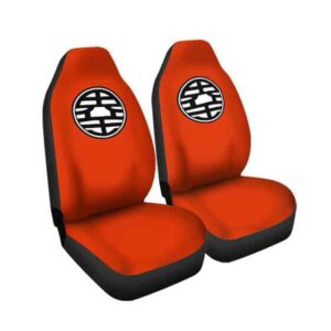 Dragon Ball Z King Kai Kanji Symbol Orange Car Seat Cover