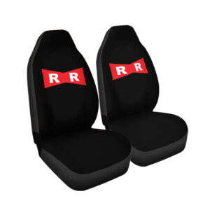 Dragon Ball Z Red Ribbon Army Logo Black Car Seat Cover