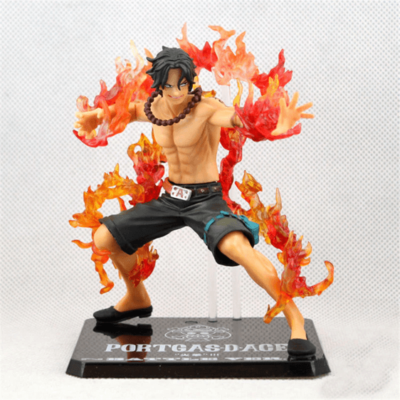 Fire Fist Portgas D. Ace Battle Mode Flame Effects Static Figure