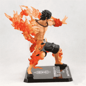 Fire Fist Portgas D. Ace Battle Mode Flame Effects Static Figure