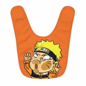 Funny Naruto Uzumaki Hitting Glass Orange Baby Apron