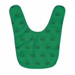 Geometric Marijuana Leaf Minimalistic Pattern Baby Apron