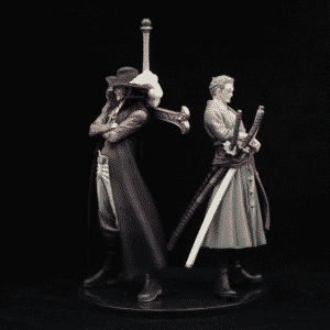 One Piece Greatest Swordsmen Zoro & Mihawk Set Statue Figure