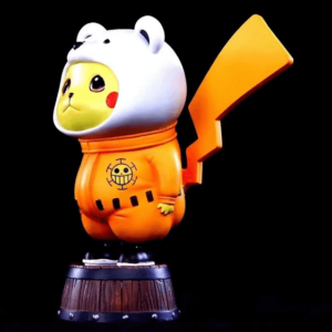 One Piece Heart Pirates Bepo Bear Pikachu Parody Toy Figurine