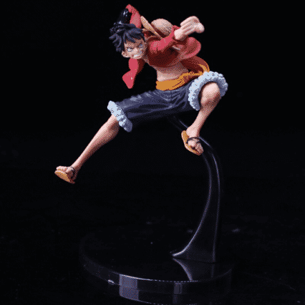 Luffy Haki Battle Mode Flame Effects One Piece Statue Figure