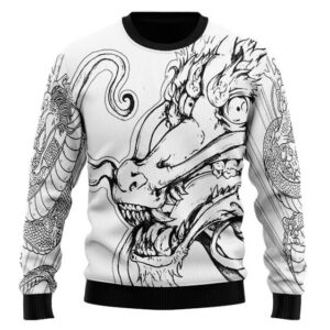 Dragon Ball Z Mighty Shenron Cool Artwork Wool Sweater