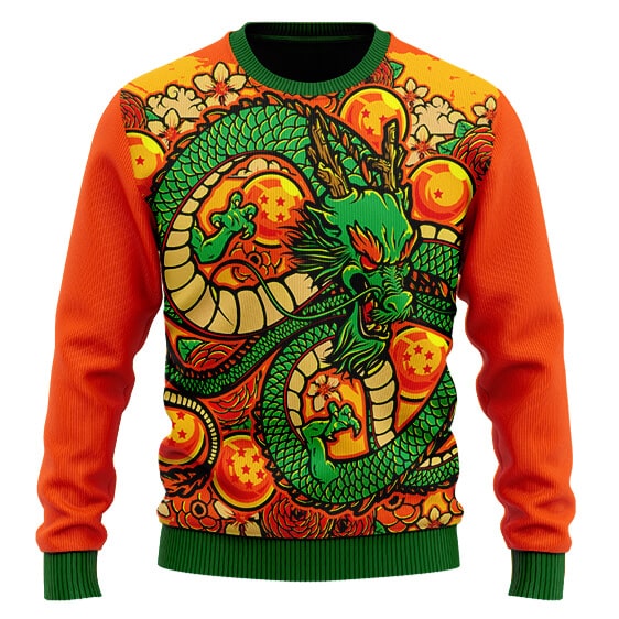 DBZ Eternal Shenron Vibrant Artwork Cool Wool Sweater