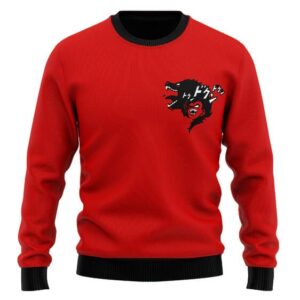 DBZ Super Saiyan 4 Vegeta Great Ape Red Wool Sweater