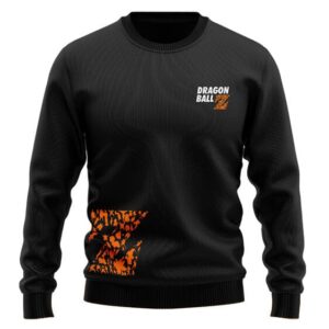 Dragon Ball Z Logo Various Character Silhouette Wool Sweater