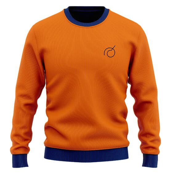 Dragon Ball Super Whis Goku Logo Orange Wool Sweater