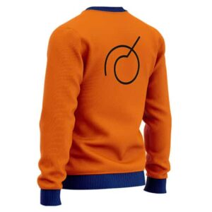Dragon Ball Super Whis Goku Logo Orange Wool Sweater